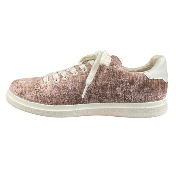 Tory Burch Women’s Howell Court Velvet Mauve Pink Sneaker Size US 8.5 - Picture 2 of 12